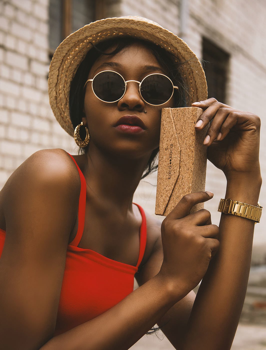 Vintage round lens sunglasses